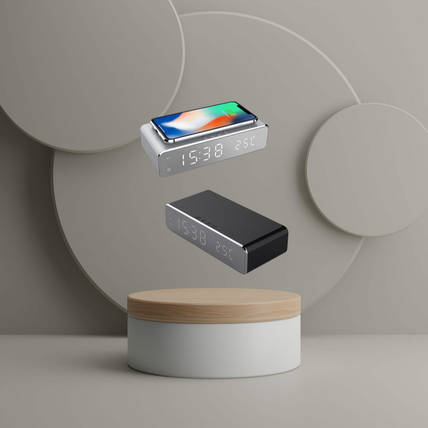 Réveil avec LED équipe d’un chargeur sans fil